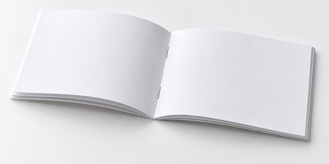 Páginas en blanco de la libreta