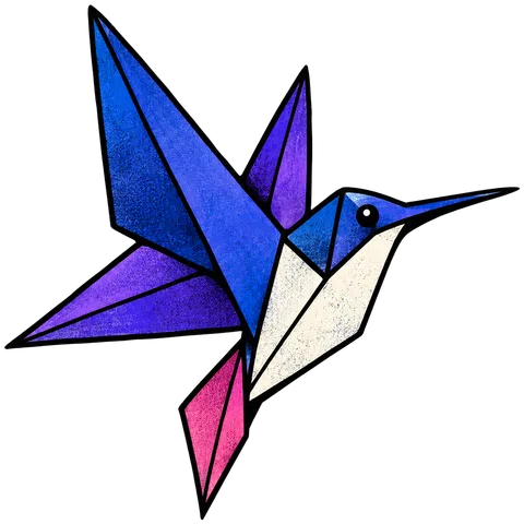 Colibrí de papel