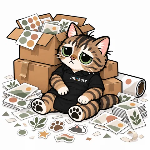 Entre cajas y stickers
